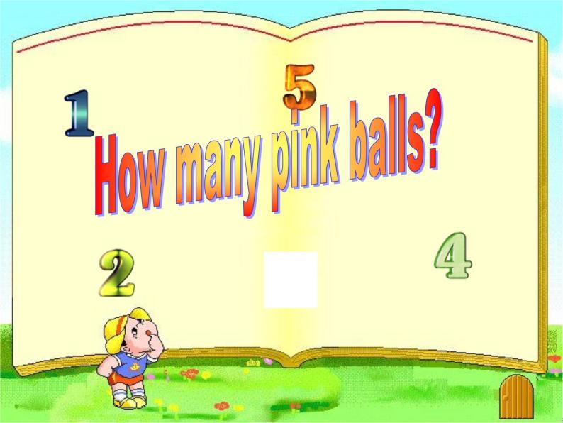 外研版（一年级起点）小学一年级英语上册 Module 8  Unit 2 How many pink balls  课件01