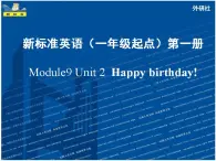 外研版（一年级起点）小学一年级英语上册 Module9 Unit 2  Happy birthday!   课件