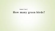 小学外研版 (一年级起点)unit 2 How many green birds?教案配套ppt课件