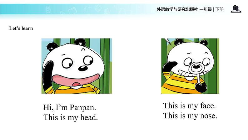 外研版(一年级起点)小学一年级英语下册 Module 4 Unit 1 This is my head. 课件607
