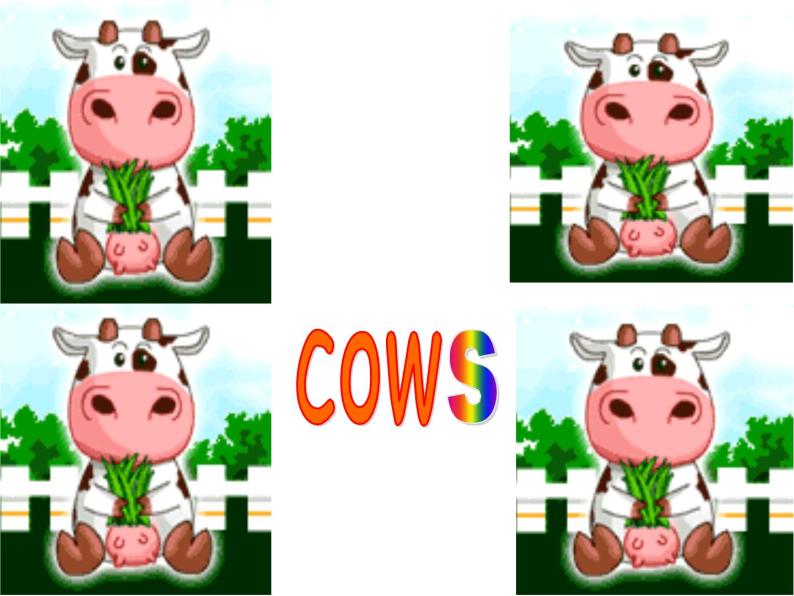 外研版（一年级起点）小学一年级英语下册 Module 5  Unit 1  They are cows.   课件1004