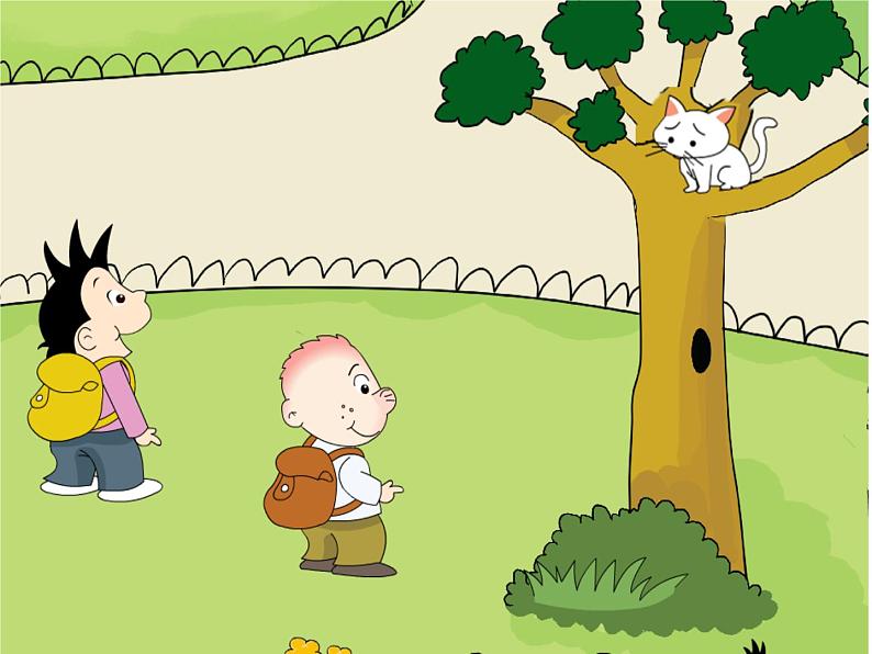 外研版(一年级起点)小学一年级英语下册 Module 7 Unit 1 There is a cat in the tree. 课件4第7页