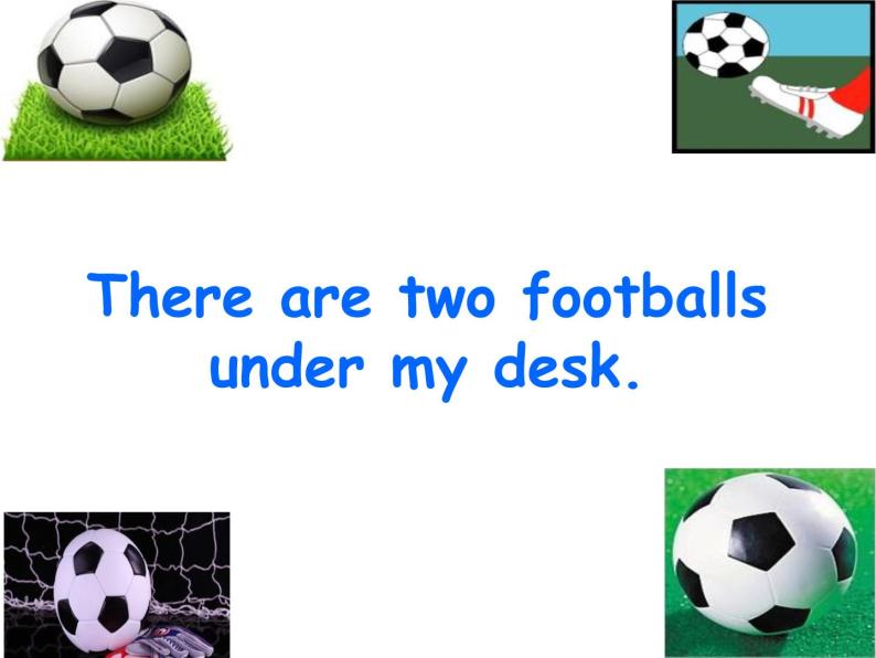 外研版（一年级起点）小学一年级英语下册 Module 8  Unit 2 There are two footballs under my desk.  课件101
