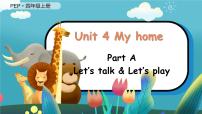 英语四年级上册Unit 4 My home Part A背景图课件ppt