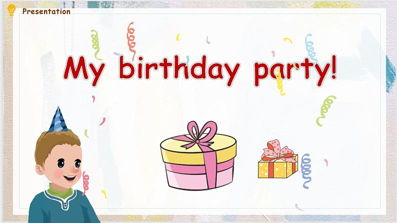 人教PEP版英语三年级上册 Unit 6 Happy birthday B Let's learn & Let's do 课件第4页