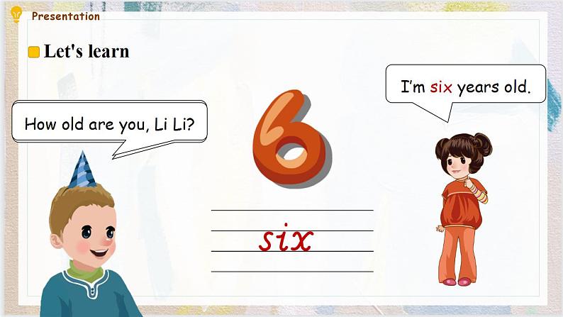 人教PEP版英语三年级上册 Unit 6 Happy birthday B Let's learn & Let's do 课件第7页