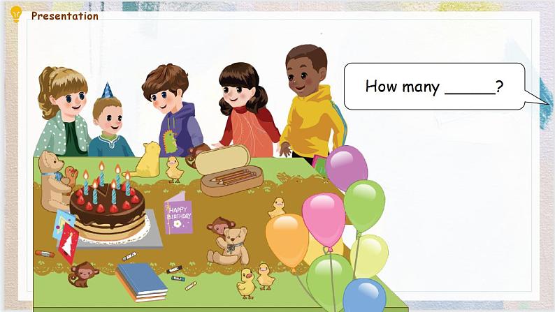 人教PEP版英语三年级上册 Unit 6 Happy birthday A Let's learn & Let's chant 课件第4页