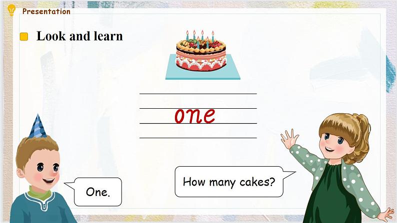 人教PEP版英语三年级上册 Unit 6 Happy birthday A Let's learn & Let's chant 课件第5页