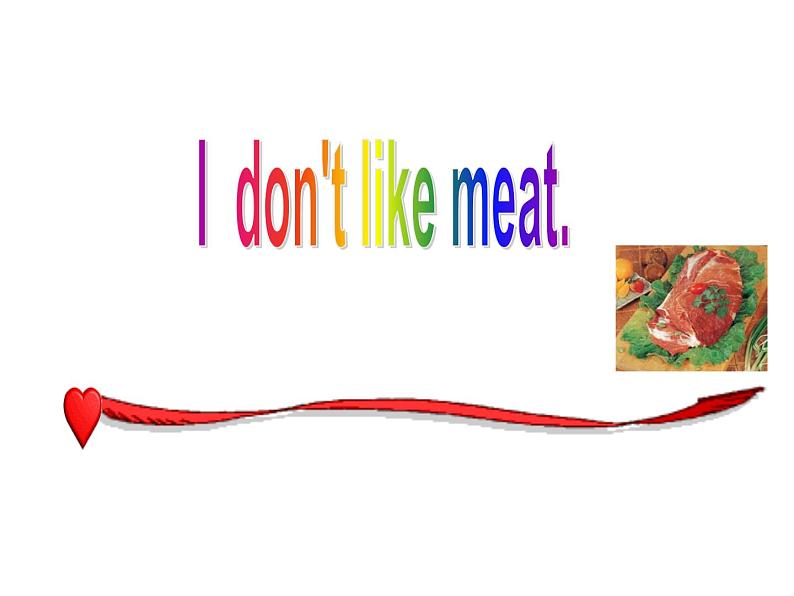 外研版(一年级起点)小学二年级英语上册 Module 2 Unit 1 I don’t like meat. 课件101