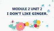 英语外研版 (一年级起点)Unit 2 I don't like ginger.教学演示课件ppt