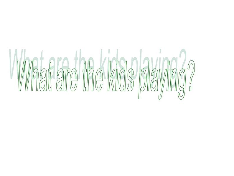 外研版(一年级起点)小学二年级英语下册 Module 5 Unit 2 What are the kids playing. 课件301