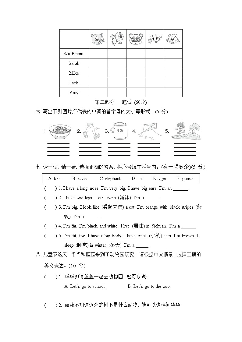 Unit 4 单元测试卷第2页