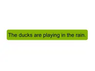 外研版（一年级起点）小学三年级英语上册 Module 3  Unit 2 The ducks are playing in the rain.    课件1