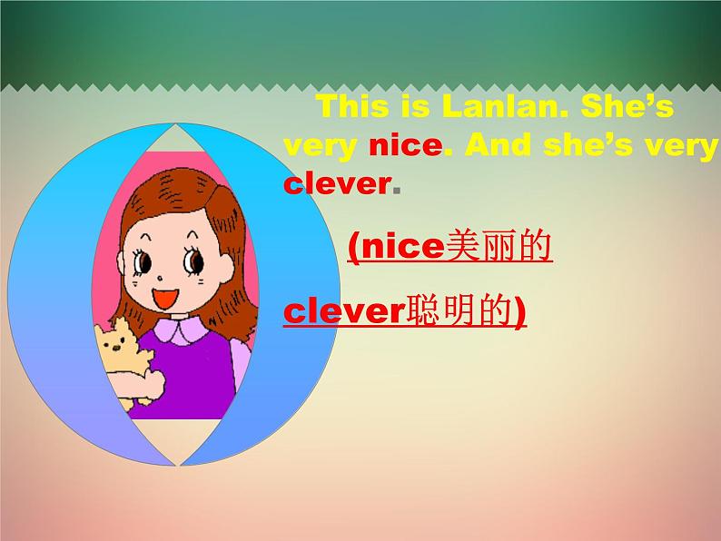 外研版(一年级起点)小学三年级英语下册 Module 1 Unit 1 She 's very nice. 课件6第2页