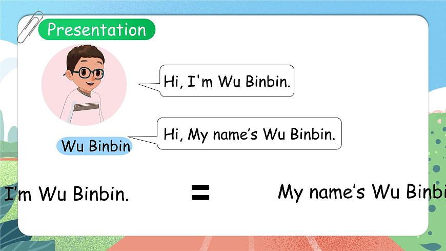 人教版小學英語 三年級上冊 Unit 1 Hello!  PB Let 's talk 課件第6頁