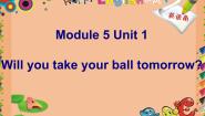英语三年级下册Unit 1 Will you take your ball tomorrow?图片ppt课件