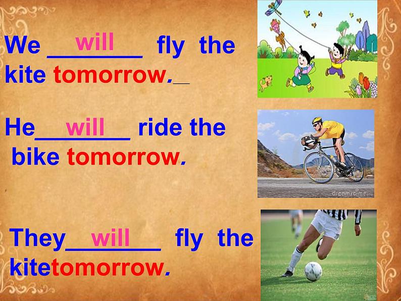 外研版(一年级起点)小学三年级英语下册 Module 5 Unit 1 Will you take your ball tomorrow? 课件9第8页
