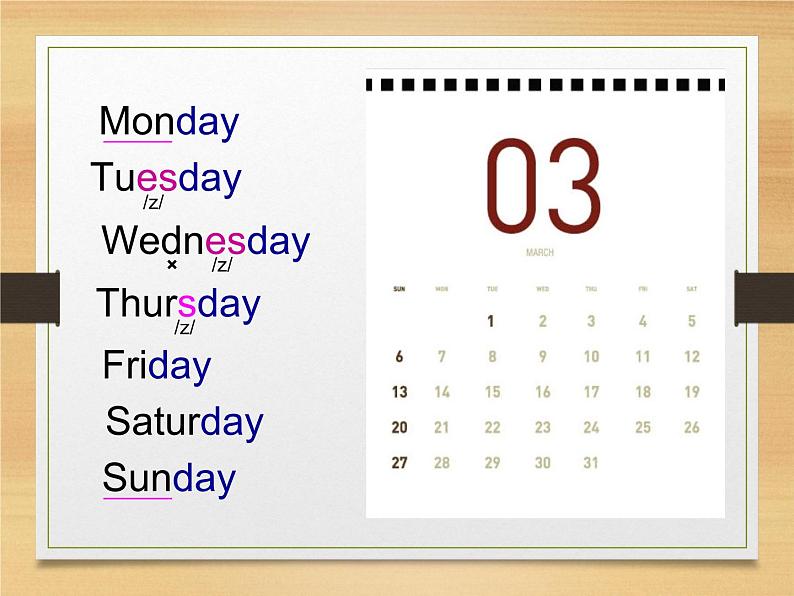 外研版(一年级起点)小学三年级英语下册 Module 5 Unit 2 On Monday, I'll go swimming. 课件03