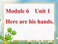 外研版（一年级起点）小学三年级英语下册 Module 6 Unit 1 Here are his hands.  课件