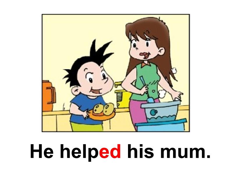 外研版(一年级起点)小学四年级英语上册 Module 2 Unit 2 Amy painted a picture. 课件07