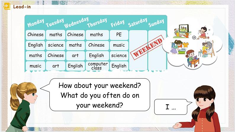 Unit 2 My week Part B Let 's learn 课件第3页
