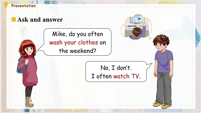 Unit 2 My week Part B Let 's learn 课件第7页