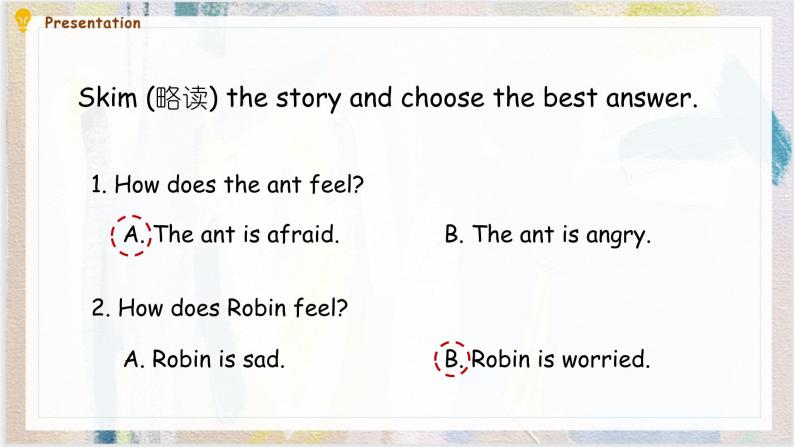 Unit 6 How do you feel PB Read and Write   课件08