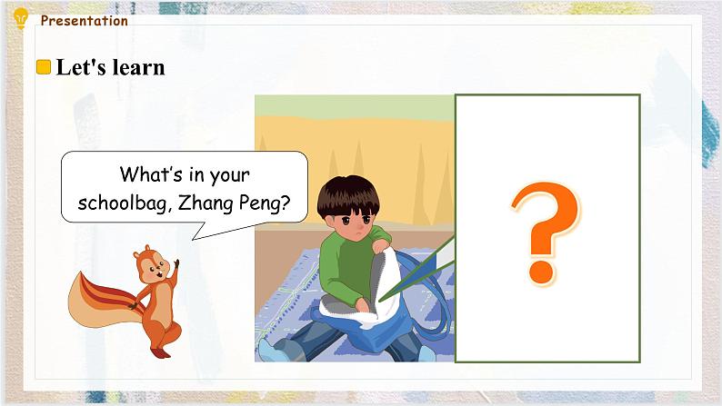 Unit 2 My schoolbag Part B Let's learn & Let's do 课件()03