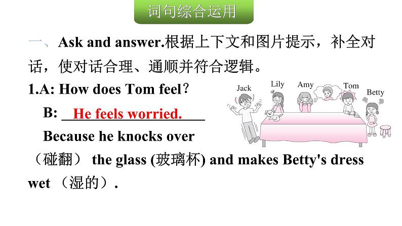小升初小学英语总复习第18课时六年级上册Unit 6How do you feel?教学课件第7页