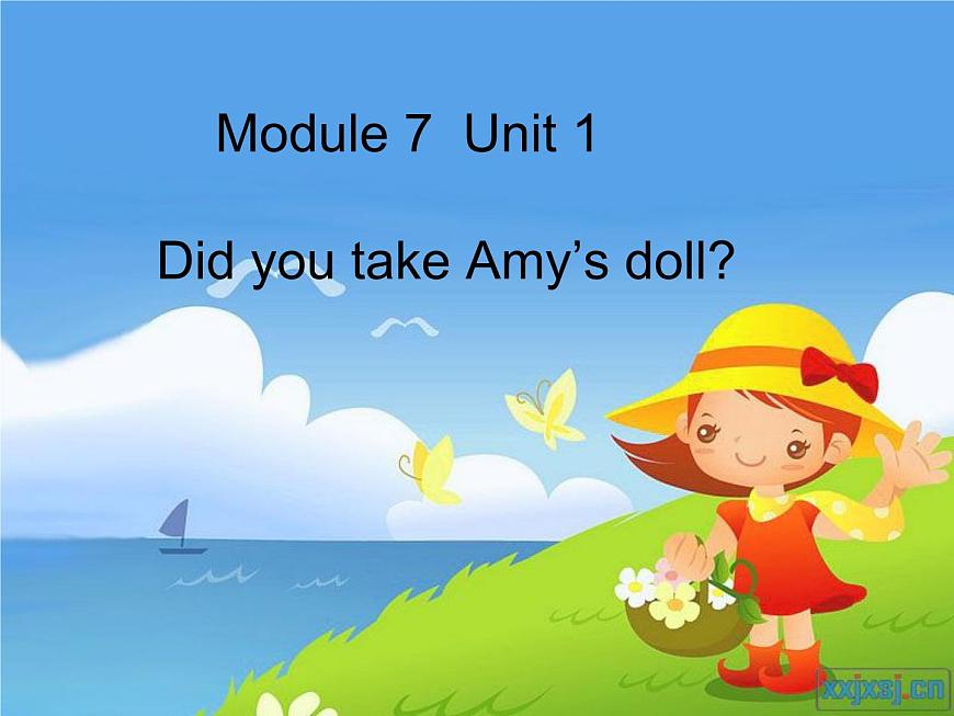 外研版（一年級(jí)起點(diǎn)）小學(xué)四年級(jí)英語(yǔ)上冊(cè) Module 7 Unit 1 Did you take Amy 's doll？   課件4第1頁(yè)