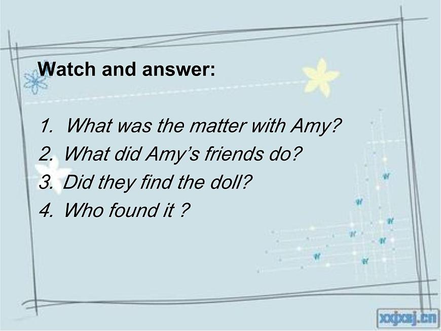外研版（一年級(jí)起點(diǎn)）小學(xué)四年級(jí)英語上冊(cè) Module 7 Unit 1 Did you take Amy 's doll？   課件6第5頁
