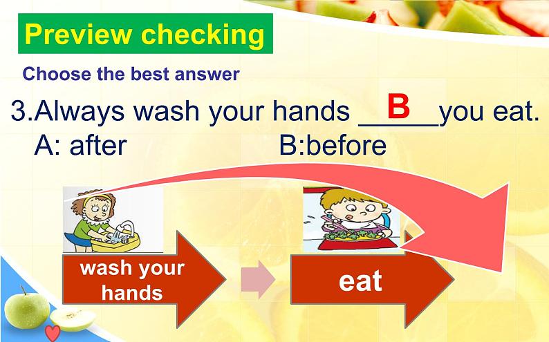 外研版(一年级起点)小学四年级英语上册Module 10 Unit 2 Eat vegetables every day. 课件08