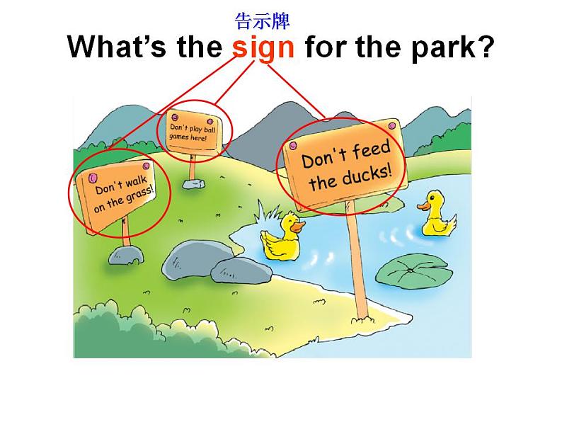 外研版(一年级起点)小学四年级英语下册Module 1 Unit 2 Don't feed the fish! 课件03