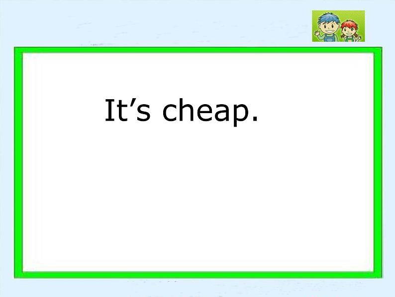外研版(一年级起点)小学四年级英语下册Module 2 Unit 1 It 's cheap. 课件1第1页