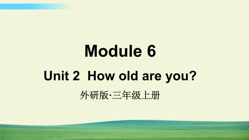 外研版英语三年级上册Module 6 Unit 2课件+教案+音视频01