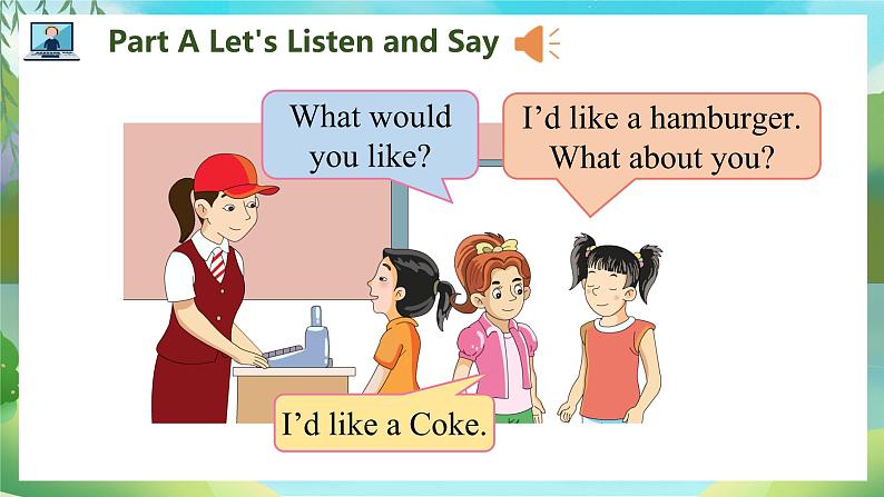 Unit 2 I’d like a hamburger PartA-PartC第4页