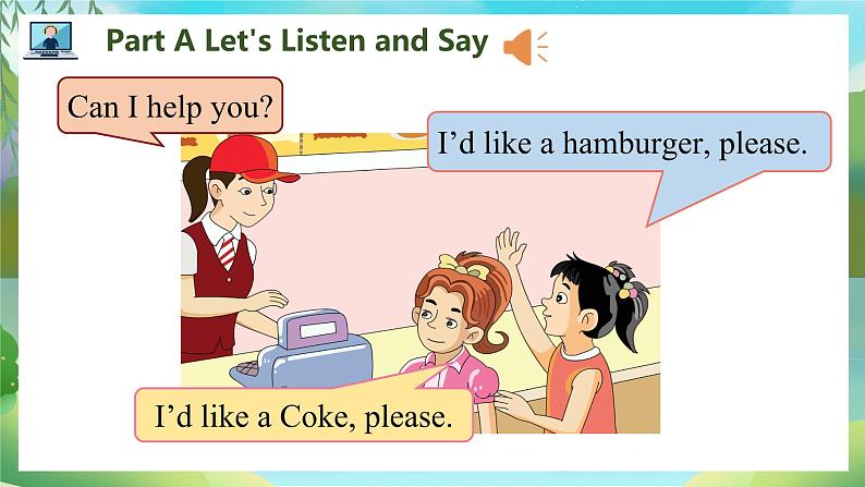 Unit 2 I’d like a hamburger PartA-PartC第5页