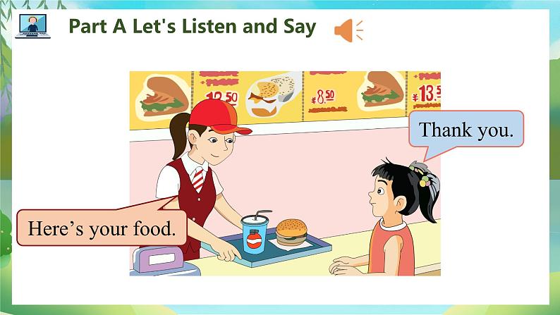 Unit 2 I’d like a hamburger PartA-PartC第7页