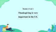 小学英语外研版 (一年级起点)六年级上册Unit 1 Thanksgiving is very important in the US.完整版课件ppt