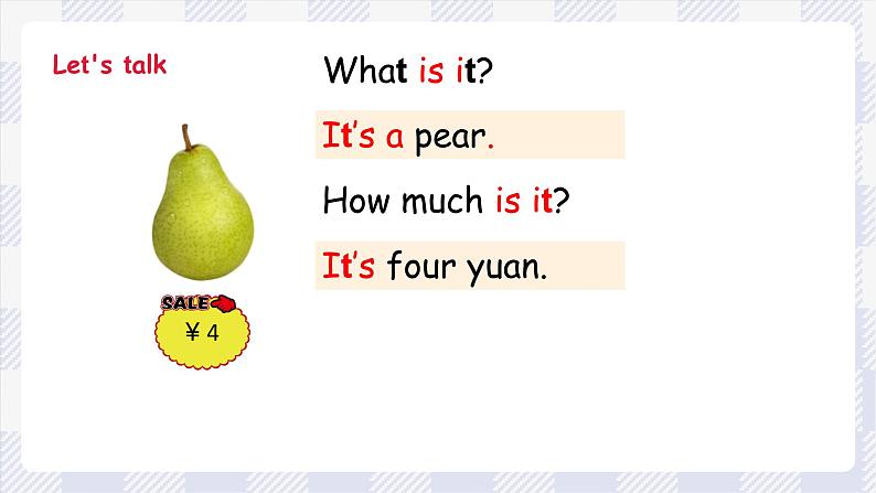 沪教版英语三年级上册 Unit 8《At the fruit shop》(第三课时)课件第4页