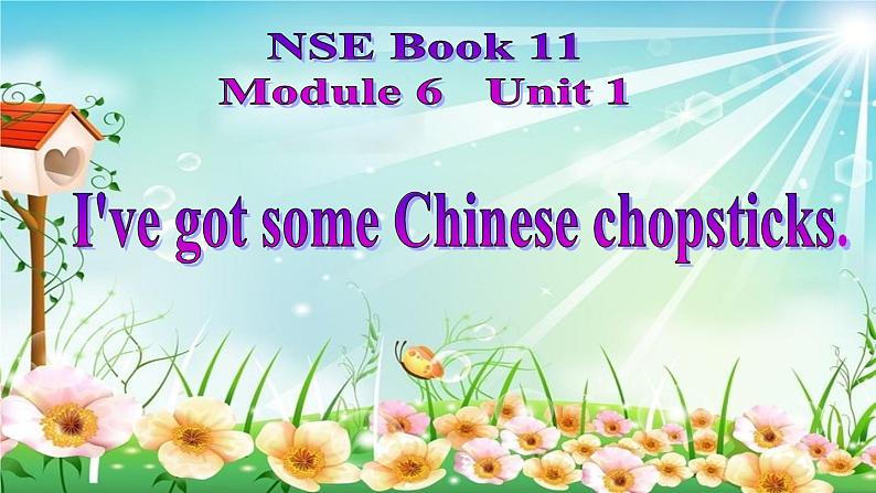 外研版(一年级起点)小学六年级英语上册Module 6 Unit 1 I've got some Chinese chopsticks. 课件01