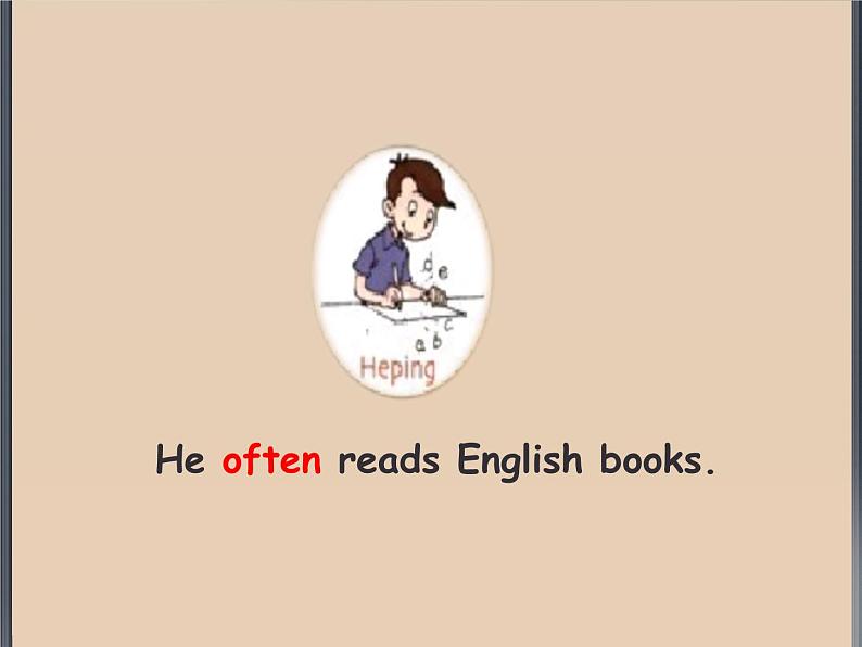 外研版(一年级起点)小学六年级英语上册Module 8 Unit 2 I often read English books. 课件第8页