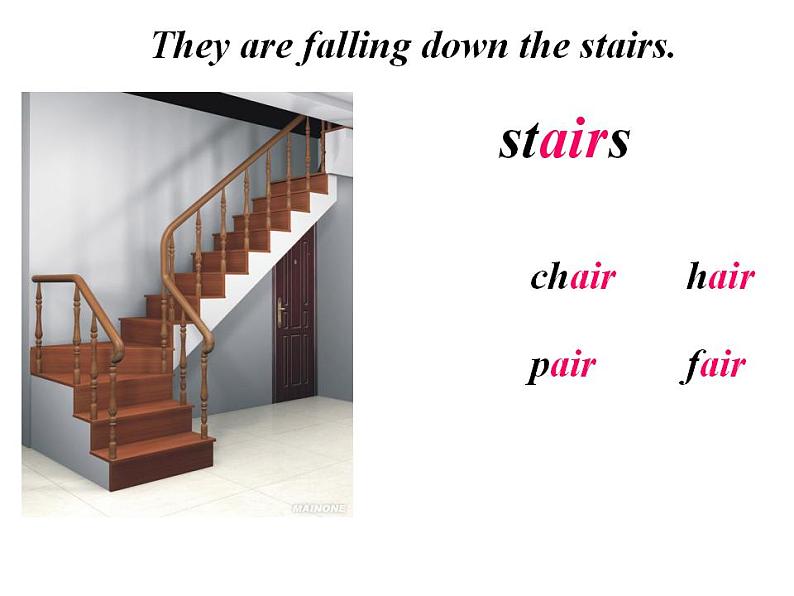 外研版(一年级起点)小学六年级英语下册Module 4 Unit 2 The apples are falling down the stairs! 课件06