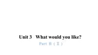 小学英语Unit 3 What would you like? Part B备课ppt课件