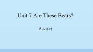 陕旅版三年级上册Unit 7 Are these bears?背景图课件ppt