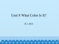 陕旅版（三年级起）小学三年级英语上册 Unit 8 What Color Is It   课件2