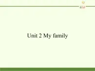 陕旅版（三年级起）小学三年级英语下册 Unit 2 My Family   课件5