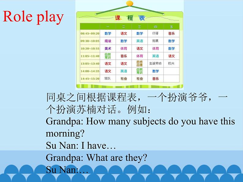 陕旅版(三年级起)小学四年级英语上册 Unit 6 What Subjects Do They Have This Morning 课件106