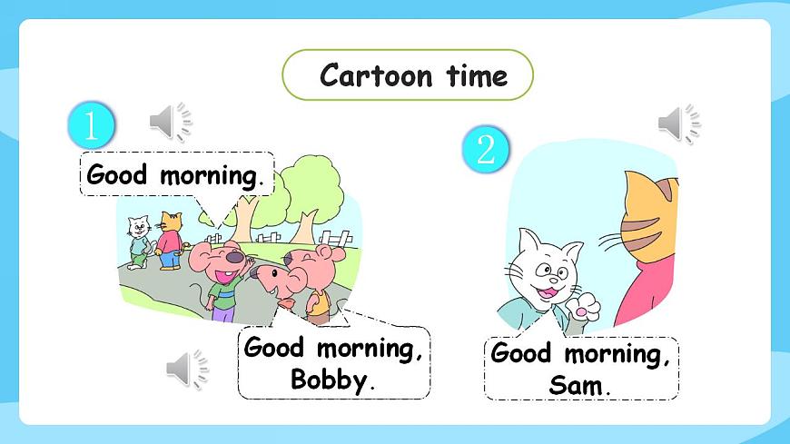 牛津譯林版英語(yǔ)三年級(jí)上冊(cè) Unit 1Hello第2課時(shí) Fun time  Cartoon time第8頁(yè)