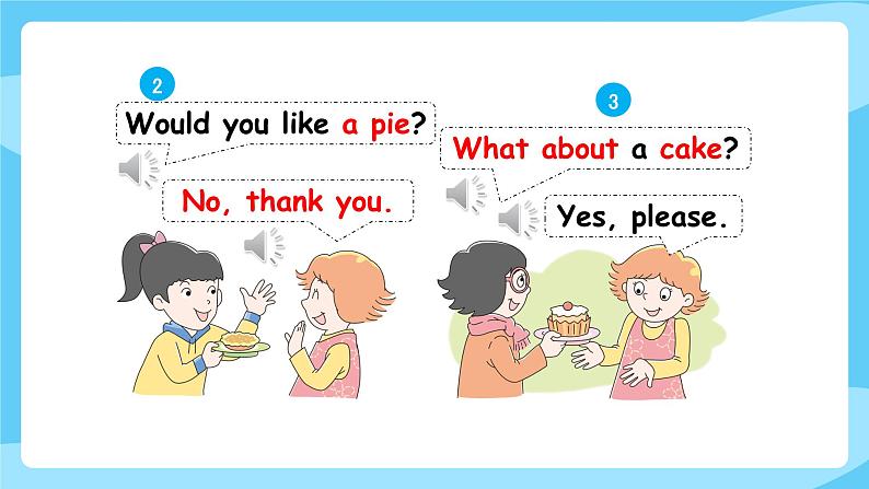 牛津译林版英语三年级上册Unit 7Would you like a pie?第1课时Story time 课件第6页